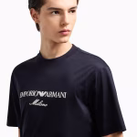 AX Armani Exchange Jersey-Lyocell T-Shirt – Embroidered | Export Stock Lot